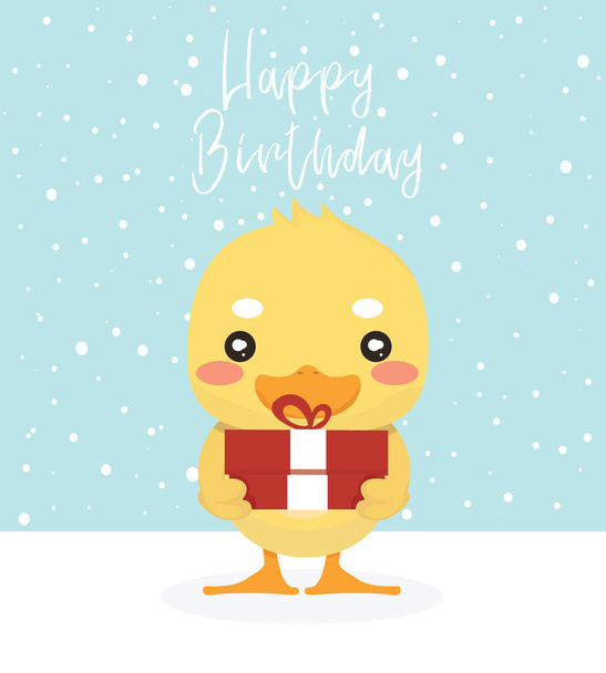 Greeting card with animals - Vector, Image