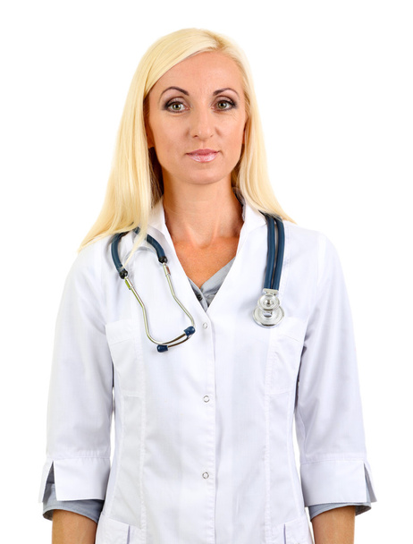 Medical worker isolated on white - Photo, Image