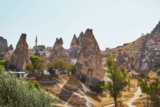 Views of Cappadocia volcanic kanyon cave houses in Turkey - Valokuva, kuva