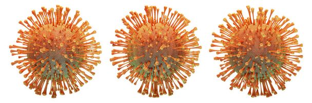 Ilustración en 3D de un modelo de coronavirus
 - Foto, Imagen