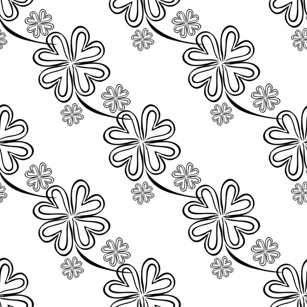 clover seamless pattern - Vector, Imagen