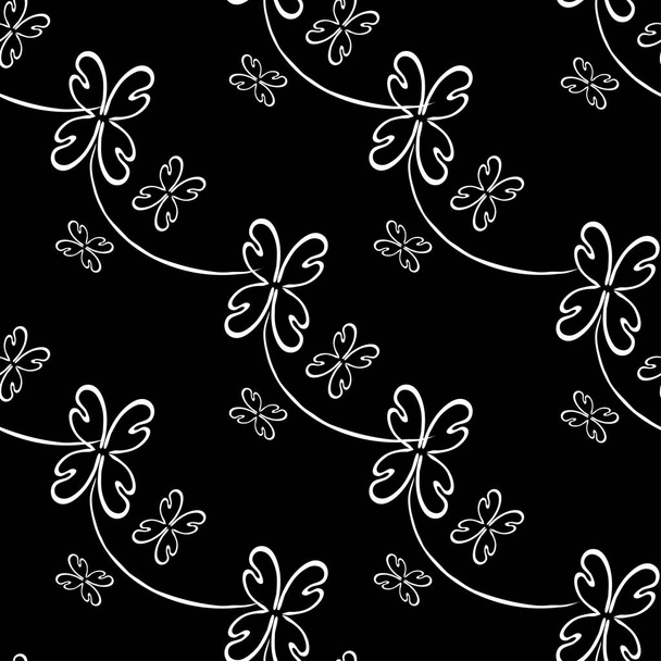 clover seamless pattern - Vector, imagen