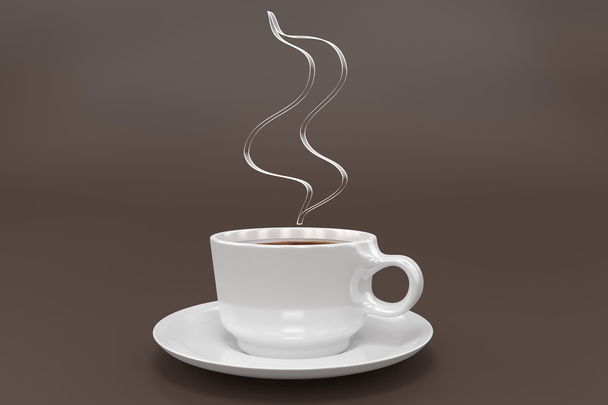 hete koffie stoom - Foto, afbeelding