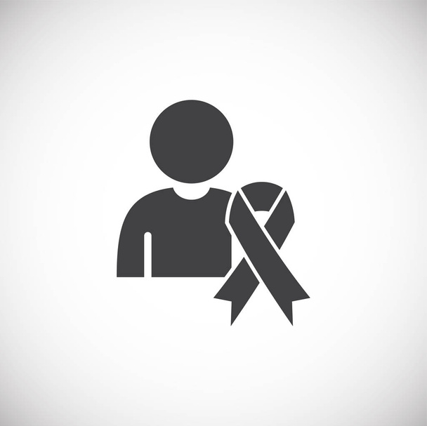 Εικόνα σχετική με τον καρκίνο του μαστού στο παρασκήνιο για το γραφικό και web design. Δημιουργικό σύμβολο έννοιας εικονογράφησης για web ή mobile app. - Διάνυσμα, εικόνα