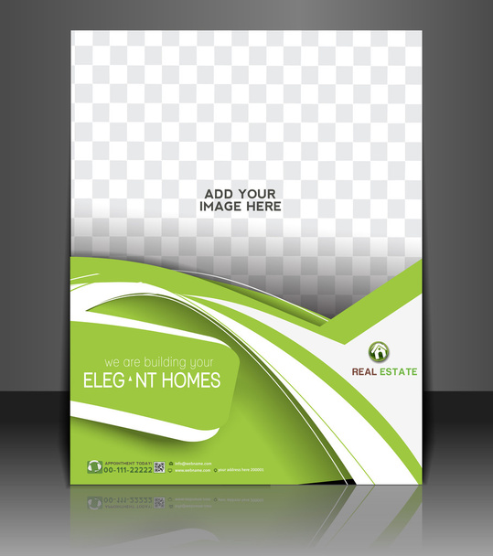 Real Estate Agent Flyer & Poster Template - Vector, Image
