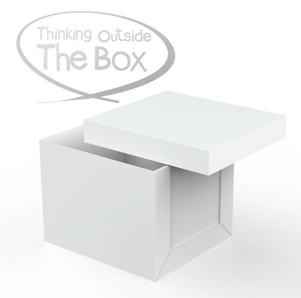 Pensando fuera de la caja
 - Foto, imagen
