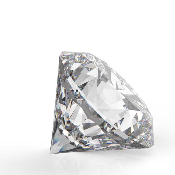 diamanten geïsoleerd op wit - Foto, afbeelding