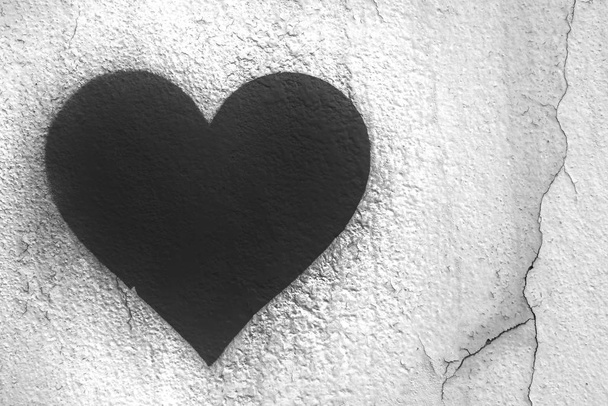 Corazón urbano negro
 - Foto, imagen