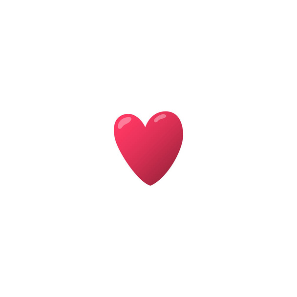 Icon of red hearts. Vector isolated illustration. - Vecteur, image