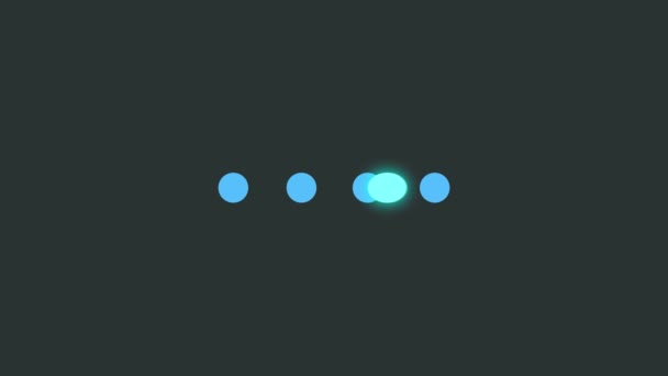 Sinal de carregamento de círculo no fundo branco, ícone de barra de carregamento com pontos, animação com alfa matte
. - Filmagem, Vídeo