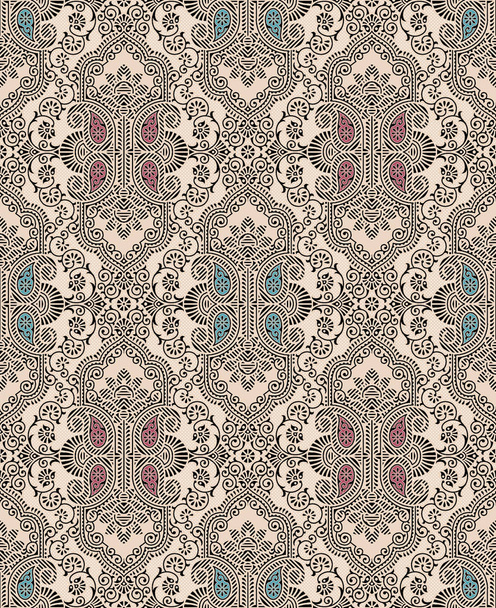 Seamless pattern with traditional Asian design elements - Photo, Image