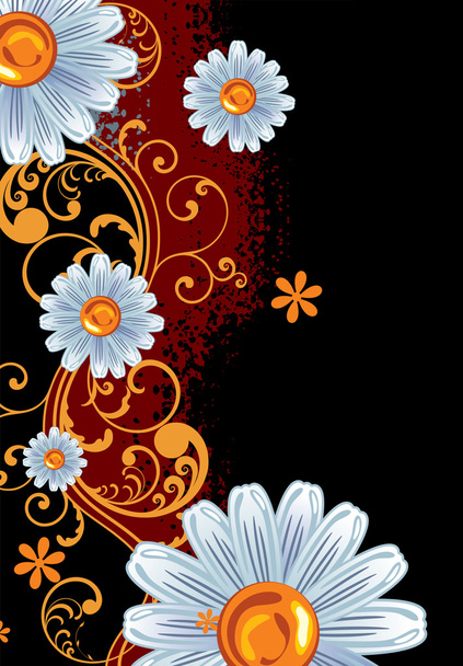 Abstract floral background - Vector, Image
