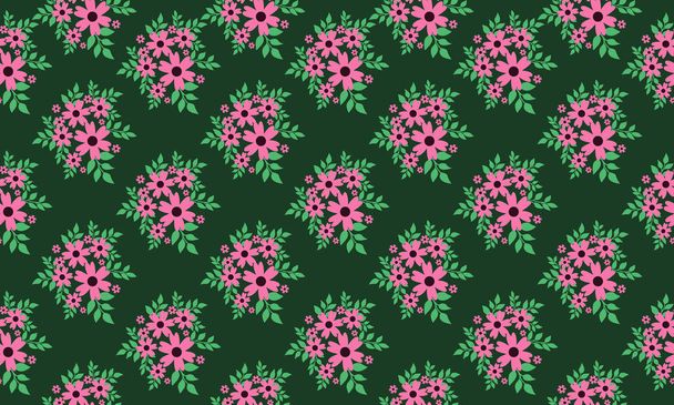 Unique wallpaper for Valentine, with cute pink floral pattern background design. - Vektör, Görsel