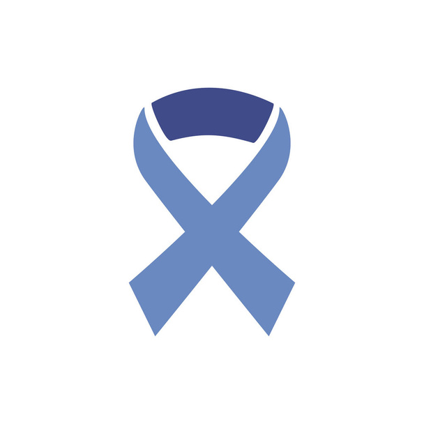 campaña de sensibilización cinta aislado icono
 - Vector, Imagen