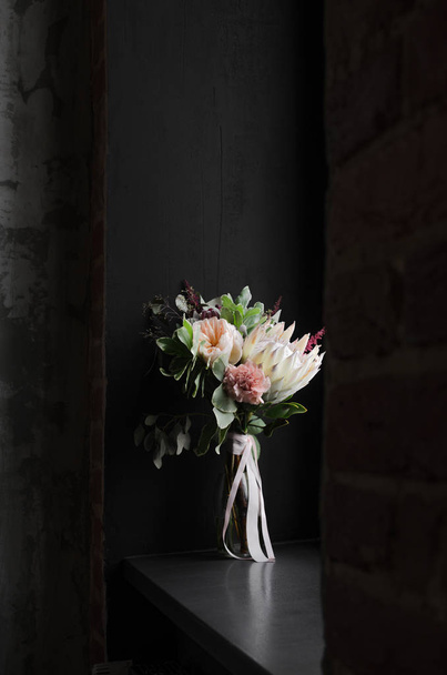 Vase with wedding bouquet - Photo, Image