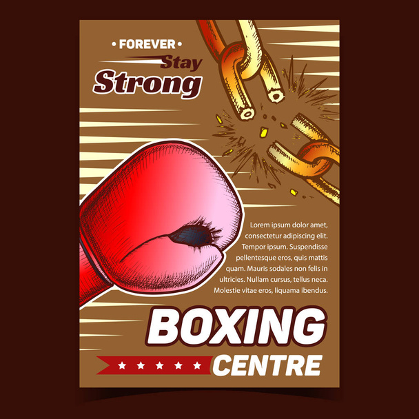 Vektor reklamního poutače boxerského sportovního centra - Vektor, obrázek