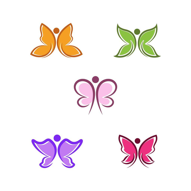 Beauty Butterfly icon design - Vector, imagen