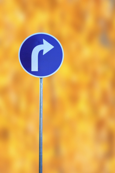 turn right traffic sign - Photo, Image