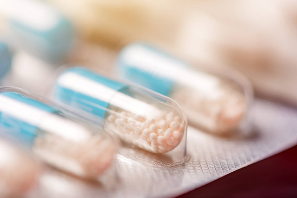 Pills and tablets macro - Фото, зображення