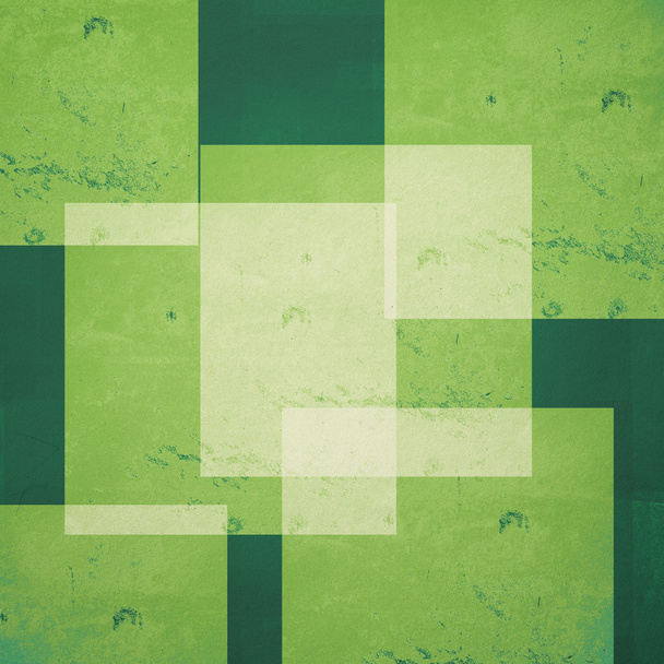 Green background with squares - Foto, Bild