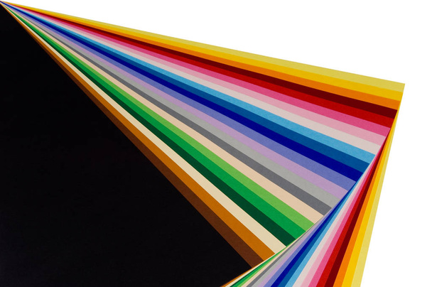 colored pencils on a black background - Foto, Bild