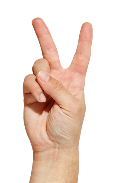 Closeup of hand sign or gesture  - Foto, immagini