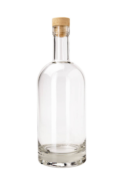 Empty bottle with a lid on a white background - Valokuva, kuva