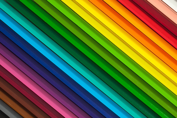 colorful background with crayons - Zdjęcie, obraz