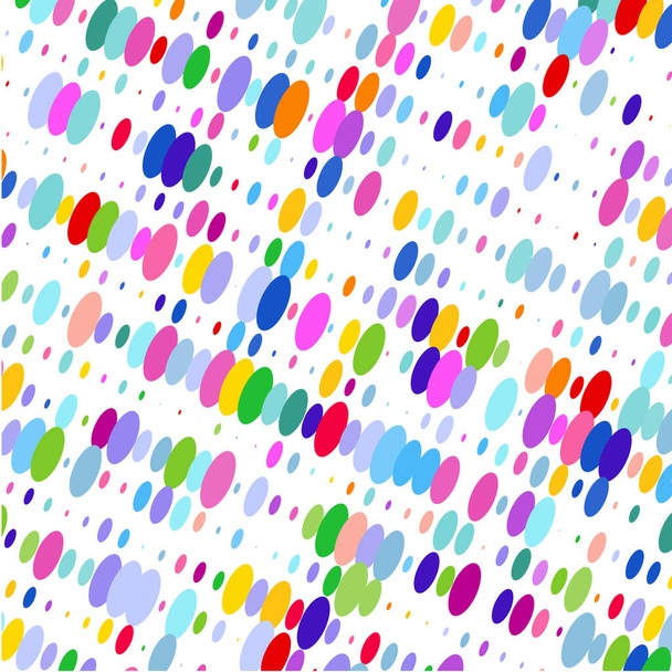 Colored  ovals on white background  - Vector, Image