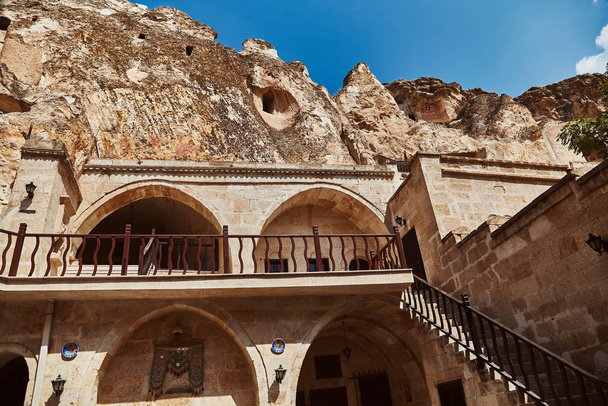 Old greek style house used as hotel in Cappadocia Turkey - Photo, image