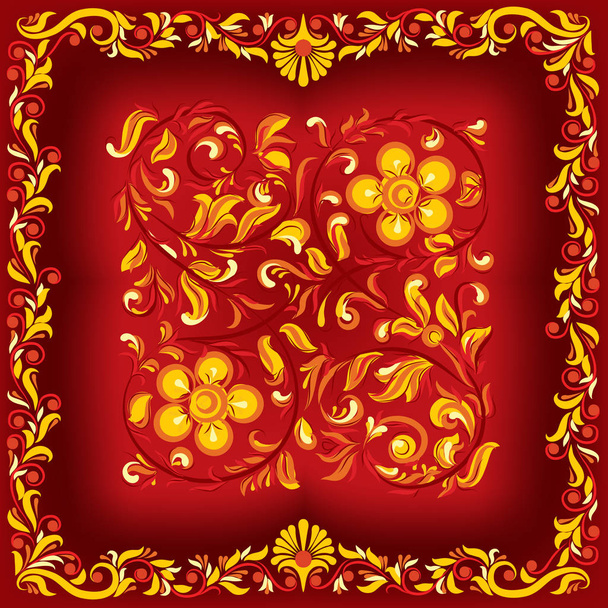 abstract background with floral ornament - Φωτογραφία, εικόνα