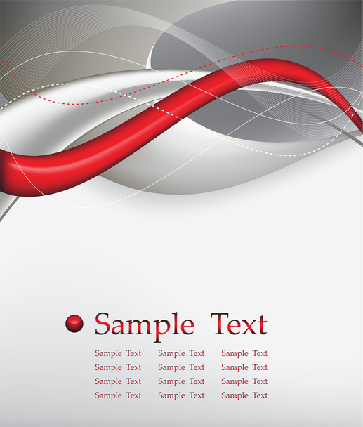 Red tech abstract background composition - Vector, imagen
