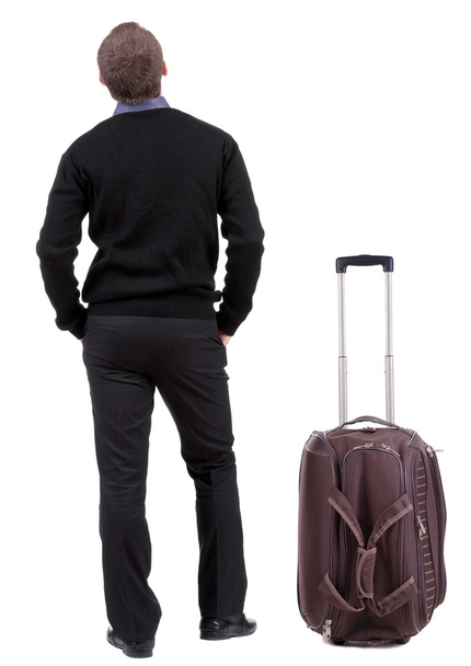 Businessman traveling with suitcas - Fotografie, Obrázek