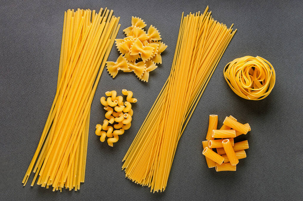 Postcard, background - italian traditional fettuccine pasta (nes - Fotoğraf, Görsel
