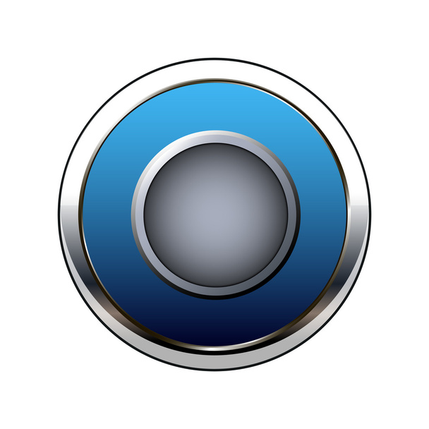 Blue button - Vector, Imagen