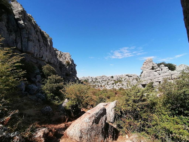 Пейзаж з скелями El Torcal National Park, Torcal de Antequera, Malaga Province, Andalusia, Spain - Фото, зображення