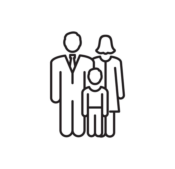 Familie gerelateerde pictogram op de achtergrond voor grafisch en web design. Creatieve illustratie concept symbool voor web of mobiele app. - Vector, afbeelding