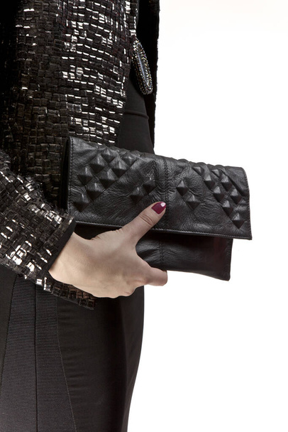 woman wearing a fashion handbag - Photo, Image