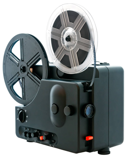 a super 8 film projector,optional. white background. - Photo, image