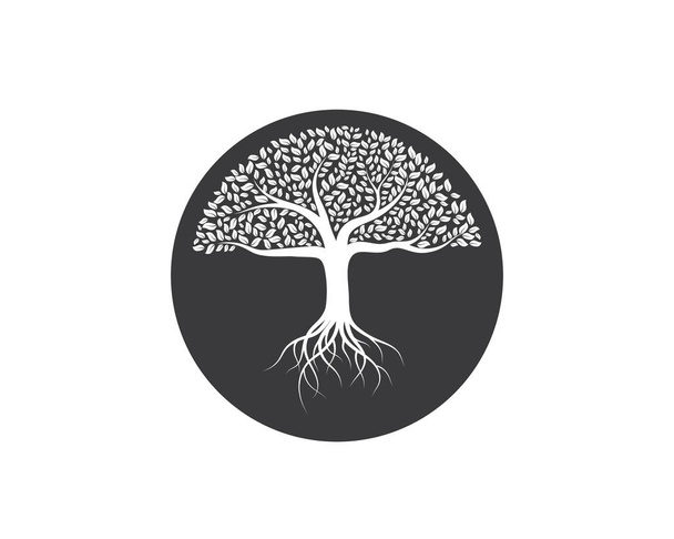 Modèle de logo icône arbre vecteur
  - Vecteur, image