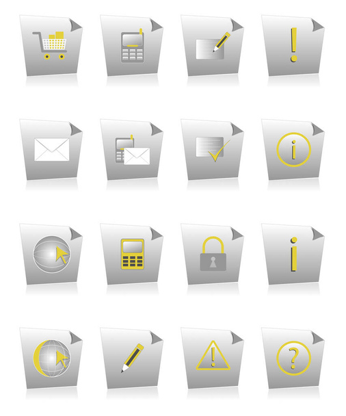 web icons set on white - Fotoğraf, Görsel