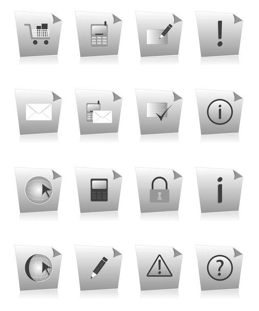 web icons set on white - Φωτογραφία, εικόνα