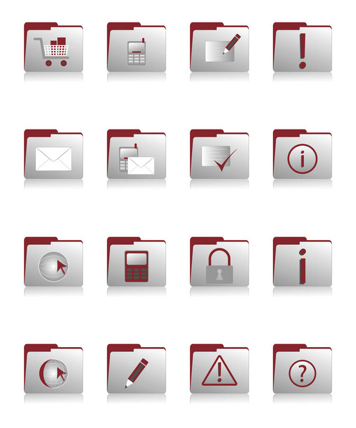 web icons set on white - Photo, image