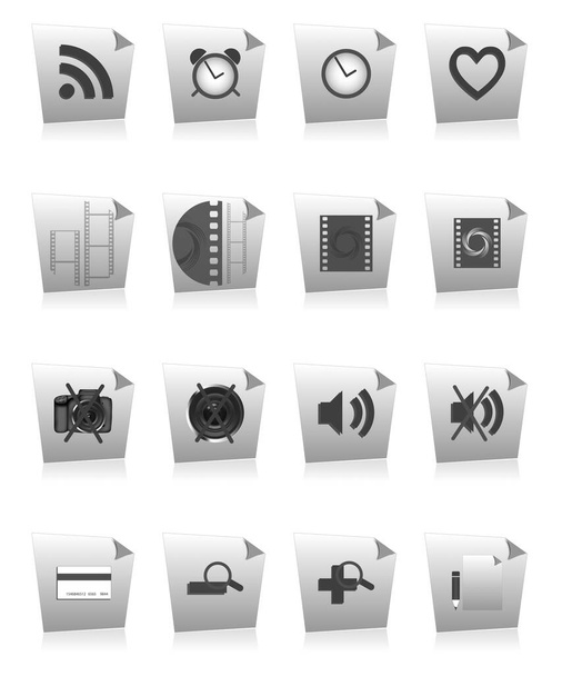 web icons set on white - Photo, Image