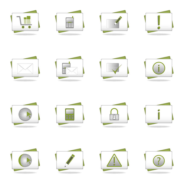web icons set on white - Fotografie, Obrázek