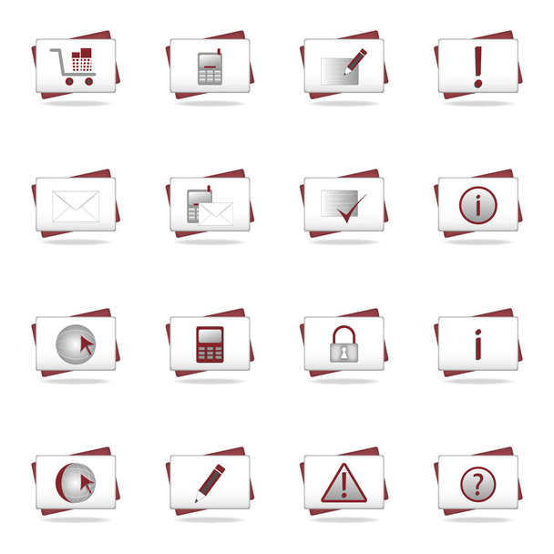 web icons set on white - Foto, immagini