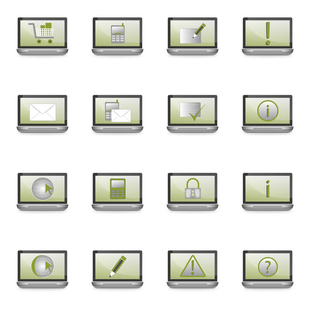 web icons set on white - 写真・画像