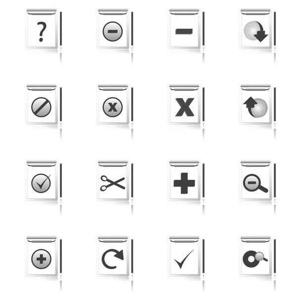 web icons set on white - Zdjęcie, obraz