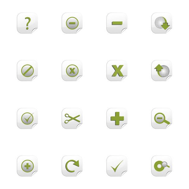 web icons set on white - Фото, изображение