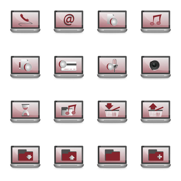 web icons set on white - Foto, afbeelding